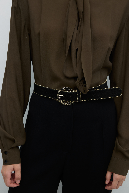 %100 Deri Kemer Siyah - Roman