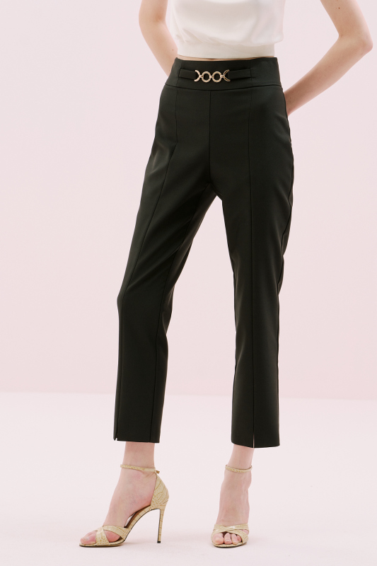 Aksesuar Detaylı Pantolon Siyah - 3