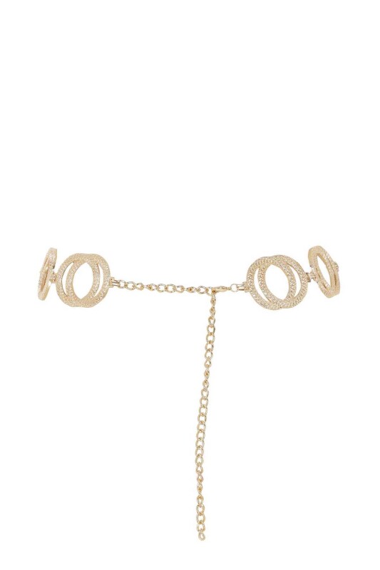  Aksesuarlı Gold Zincir Kemer Standart Renk - 4