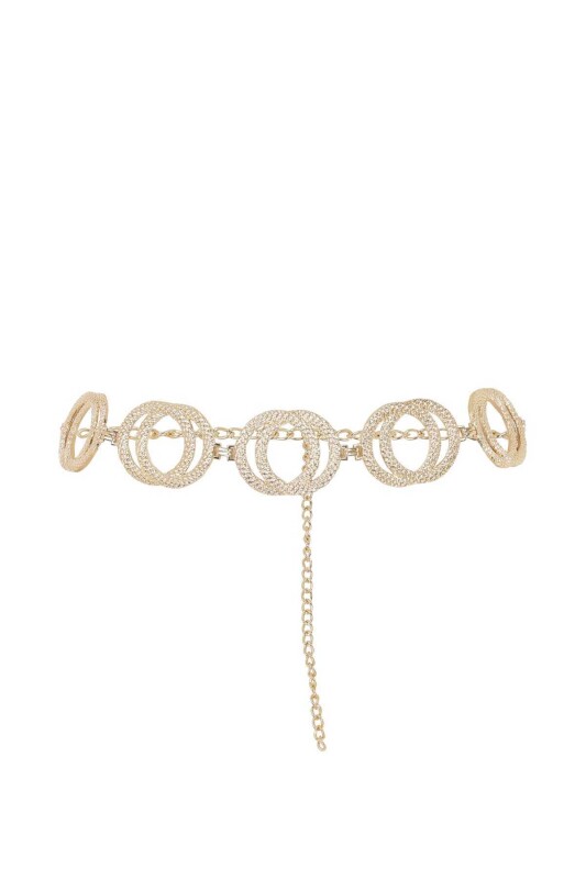  Aksesuarlı Gold Zincir Kemer Standart Renk - 3