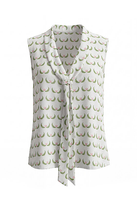 Anneler Günü Özel Tasarımı Fular Detaylı Bluz Standart Renk - Roman (1)