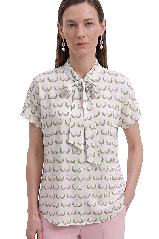 Anneler Günü Özel Tasarımı Fular Detaylı Gömlek Standart Renk - Roman