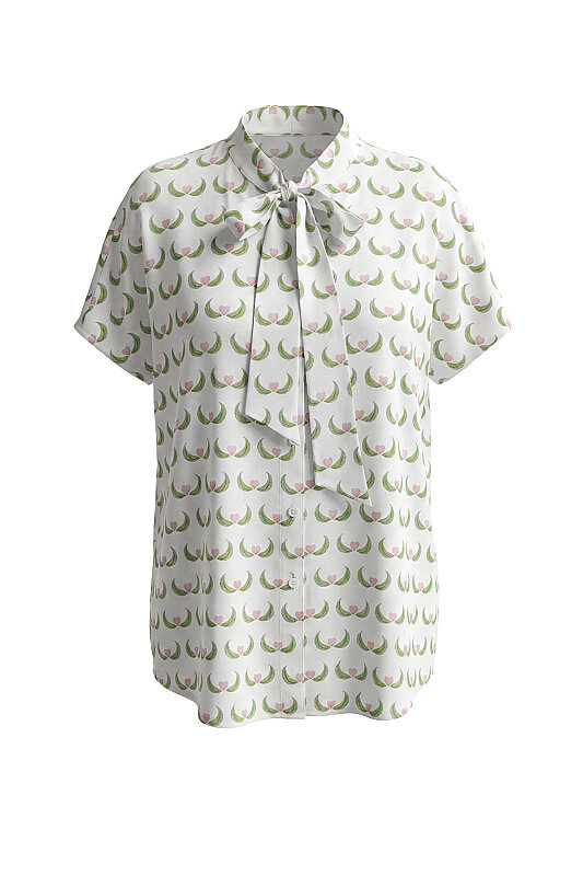 Anneler Günü Özel Tasarımı Fular Detaylı Gömlek Standart Renk - Roman (1)