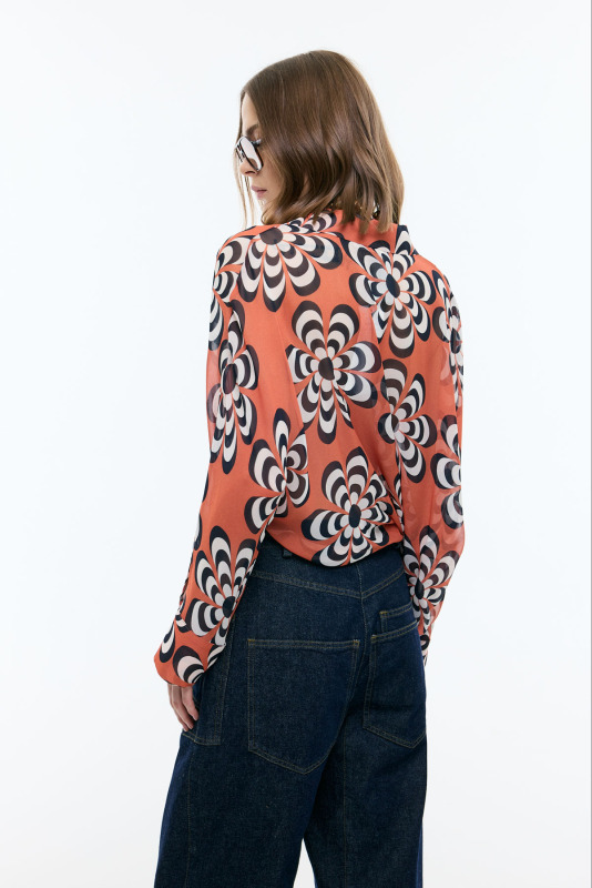 Asimetrik Uzun Kollu Bluz Standart Renk - Roman (1)