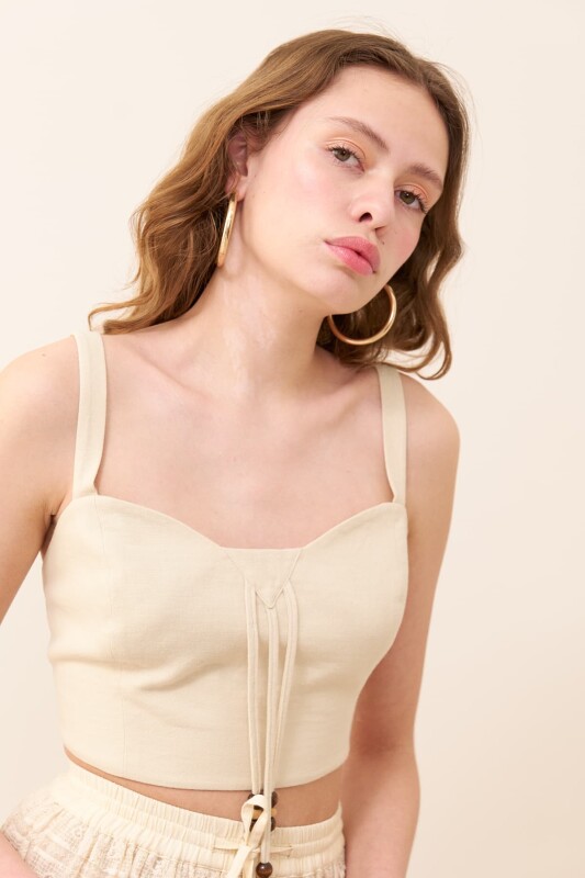 Strappy Bustier Natural - 3