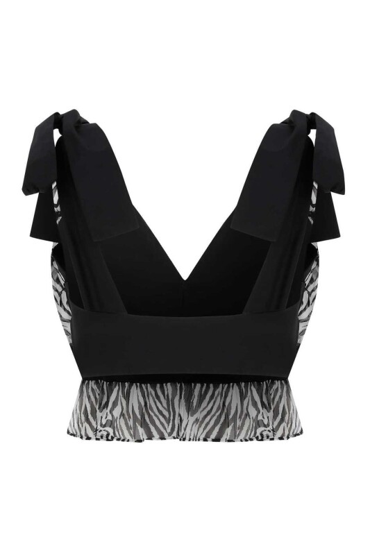 Askılı Desenli Büstiyer Standart Renk - 5