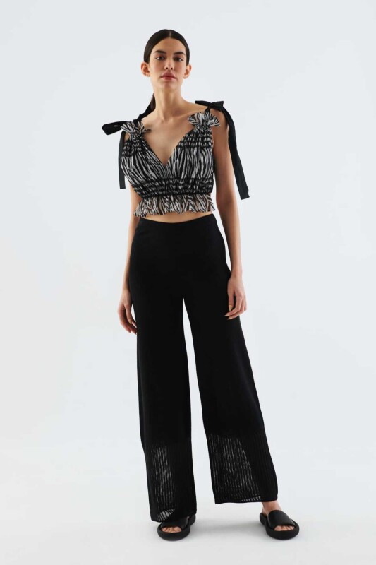 Askılı Desenli Büstiyer Standart Renk - 3