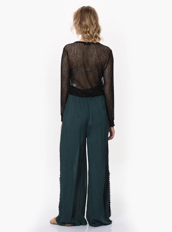 Bağcık Detaylı Etnik Pantolon Antrasit - Roman (1)