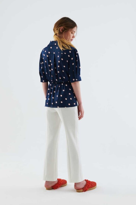 Bağlamalı Kruvaze Kadın Gömlek Standart Renk - 2