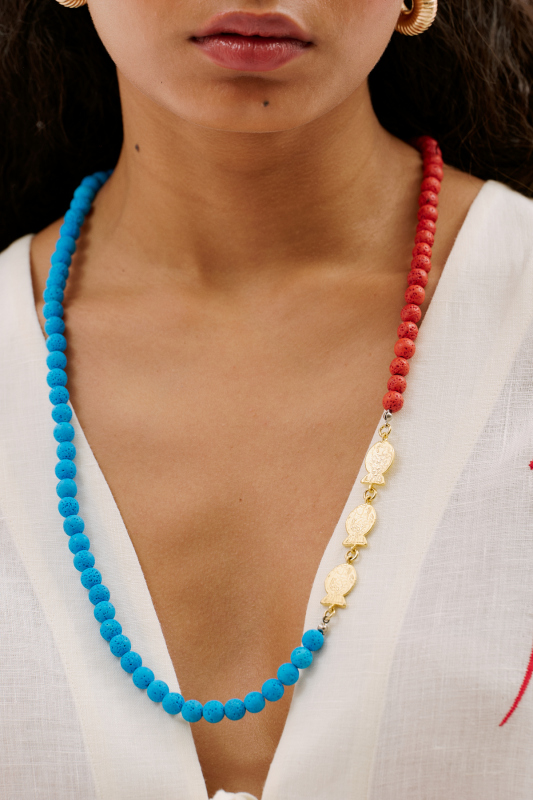 Balık Figürlü Kolye Standart Renk - Roman (1)