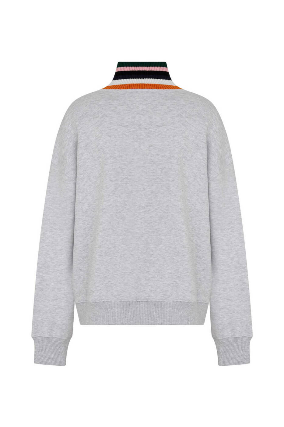  Baskılı Kadın Sweatshirt Açık Gri - 2