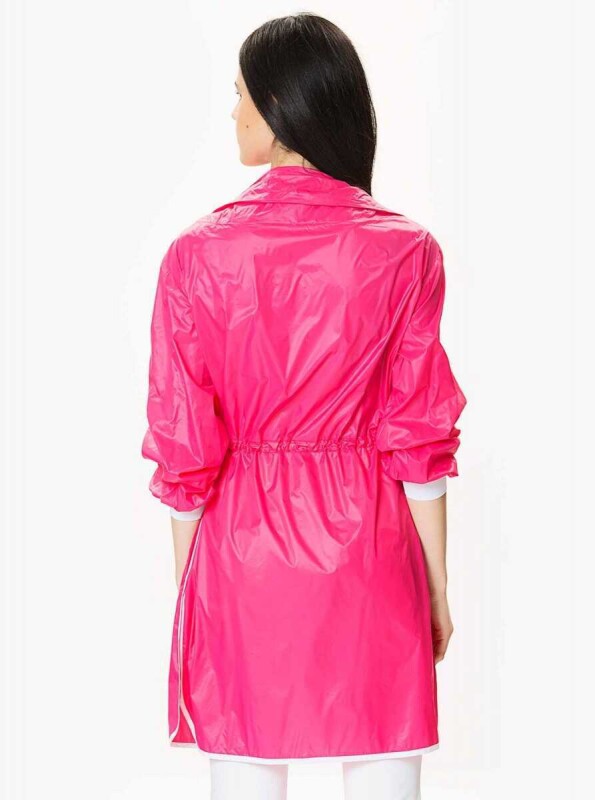 Bel Lastikli Yağmurluk Fuşya - Roman (1)