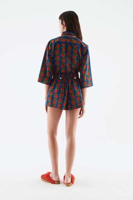 Belden Bağlamalı Kadın Gömlek Standart Renk - 2