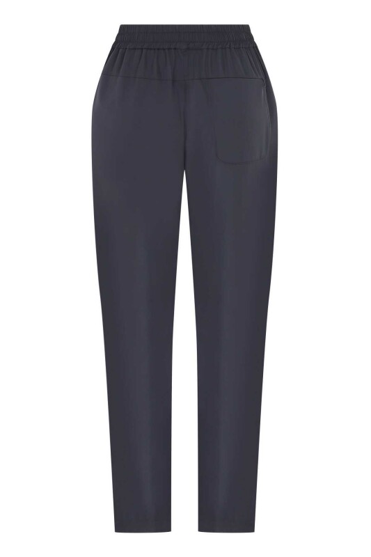  Belden Bağlamalı Pantolon Lacivert - 5