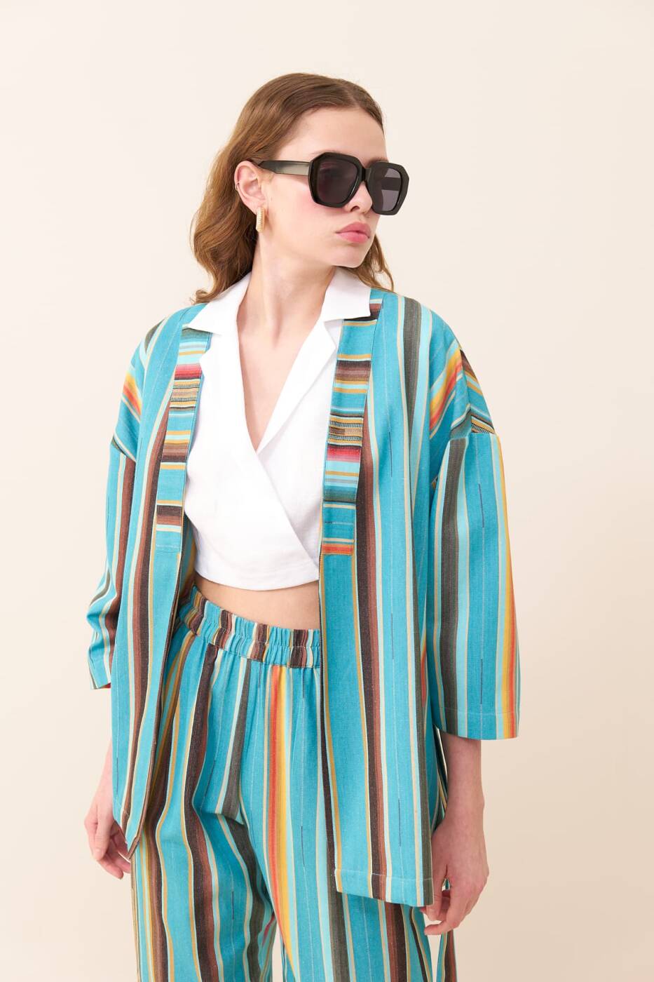 Beli Kuşaklı Kimono Standart Renk - 1