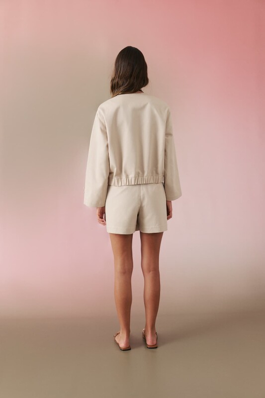 Beli Lastikli Bomber Bej - Roman (1)