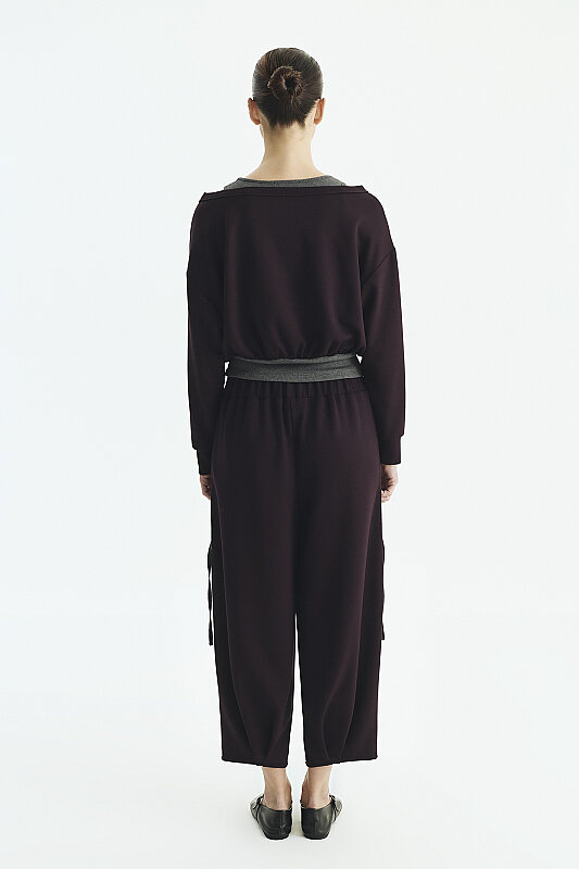 Beli Lastikli Jogger Pantolon A. Mürdüm - Roman (1)
