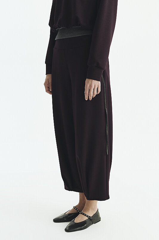 Beli Lastikli Jogger Pantolon A. Mürdüm - 3