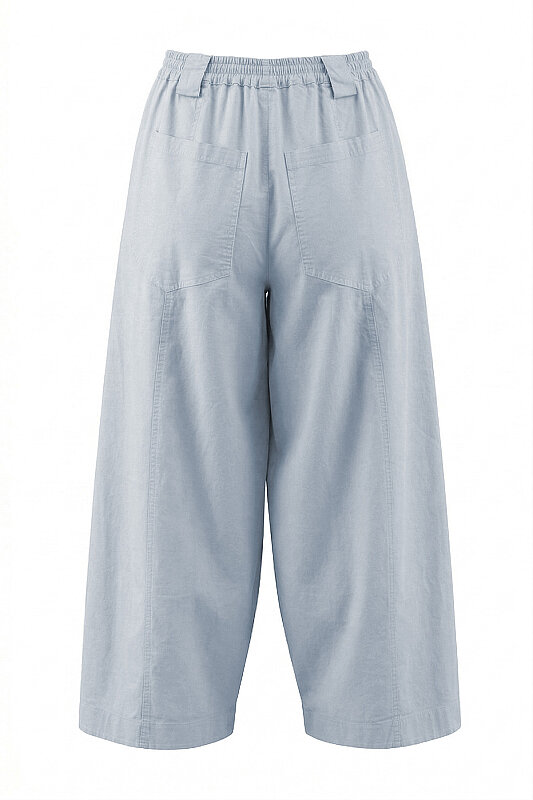 Beli Lastikli Pantolon Buz Mavisi - 5