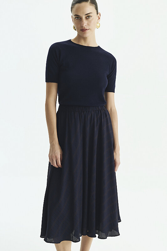 Beli Lastkli Midi Boy Etek Standart Renk - Roman (1)