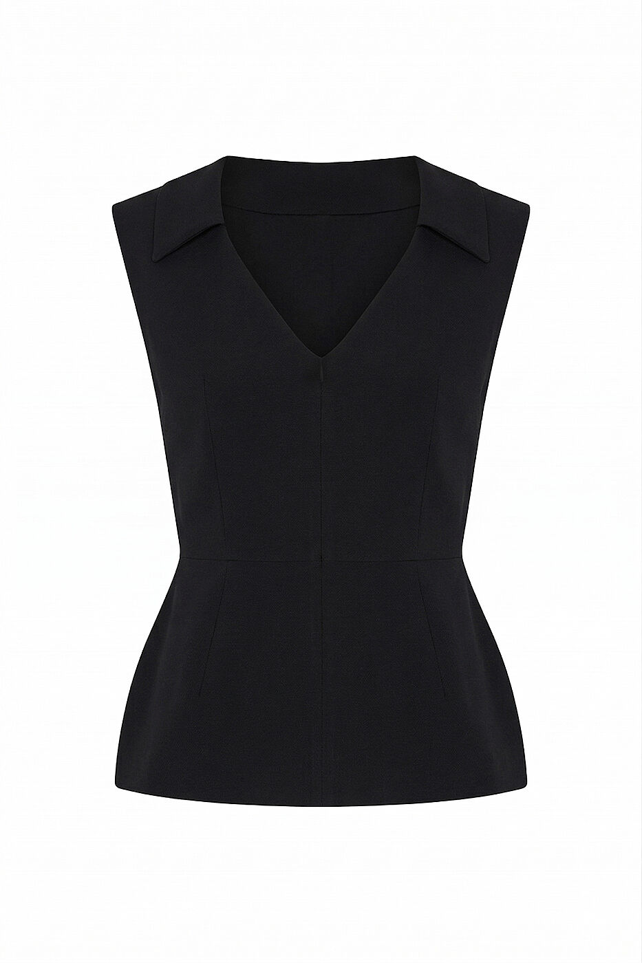 Beli Tokalı Yaka Detaylı Bluz Siyah - 4