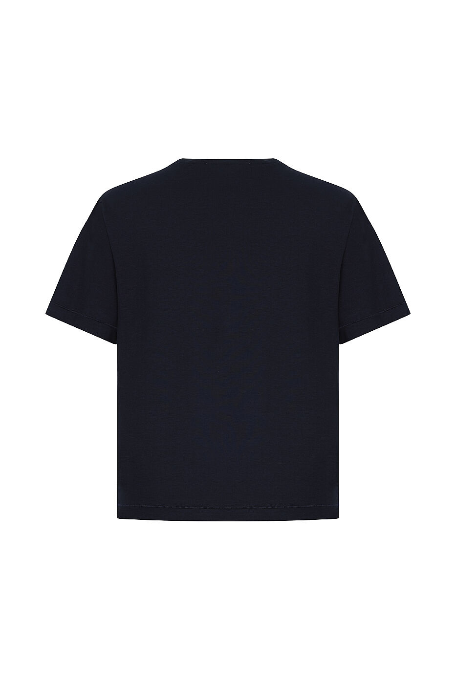 Bisiklet Yaka Süprem Penye T-shirt Lacivert - 4