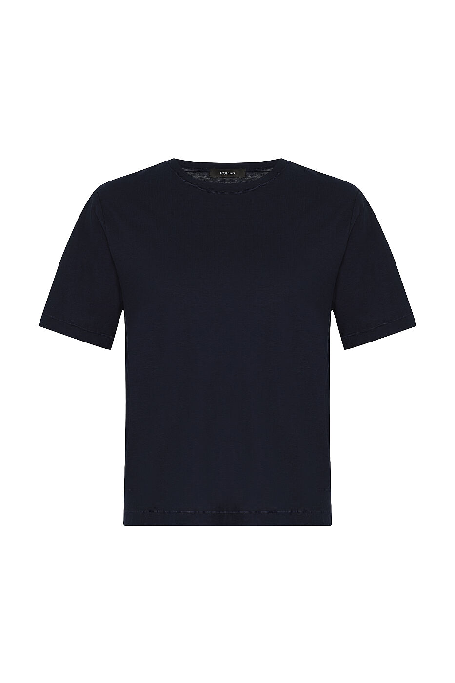 Bisiklet Yaka Süprem Penye T-shirt Lacivert - 5