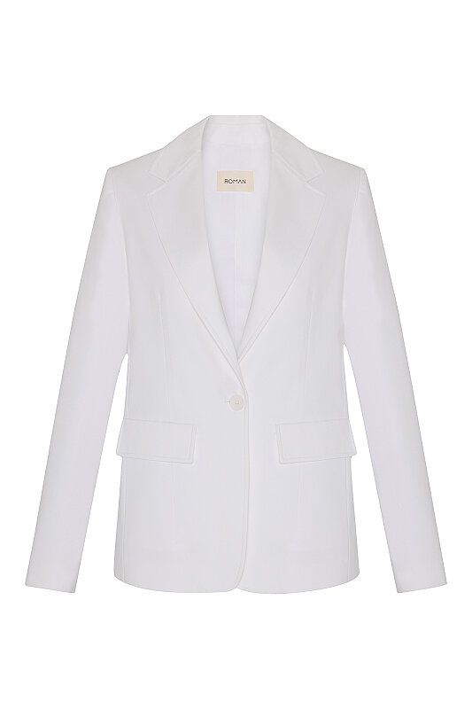 Blazer Ceket Beyaz - 3