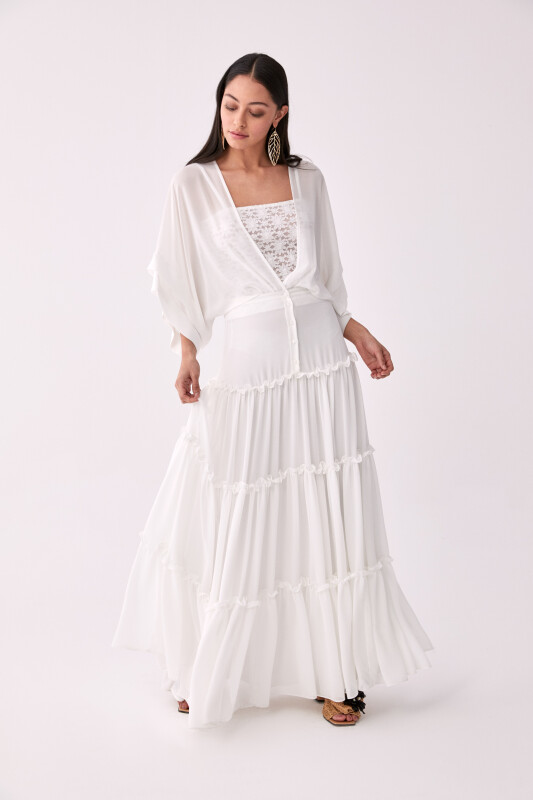 Büstiyerli Nikah Elbisesi Kemik - 3