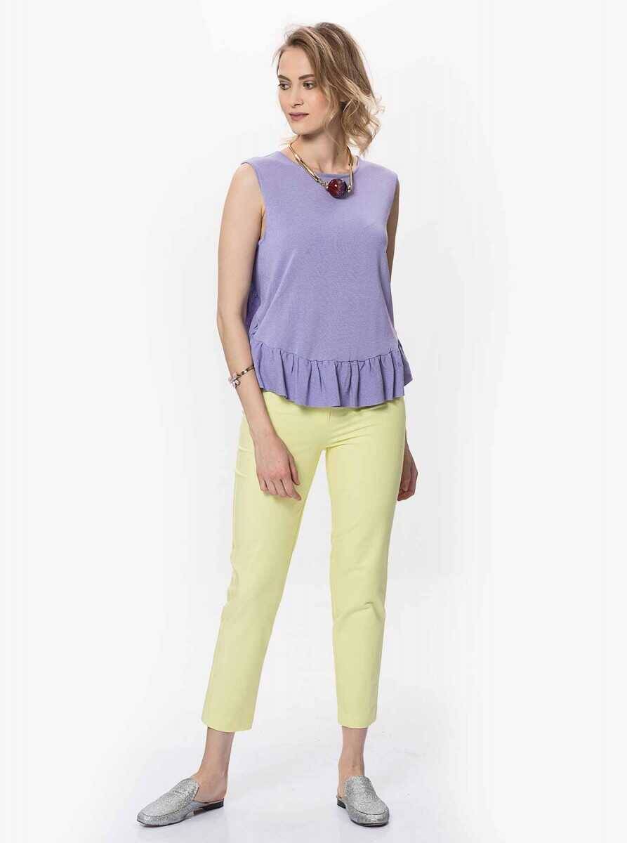 Cepli Kadın Pantolon Sarı - 1