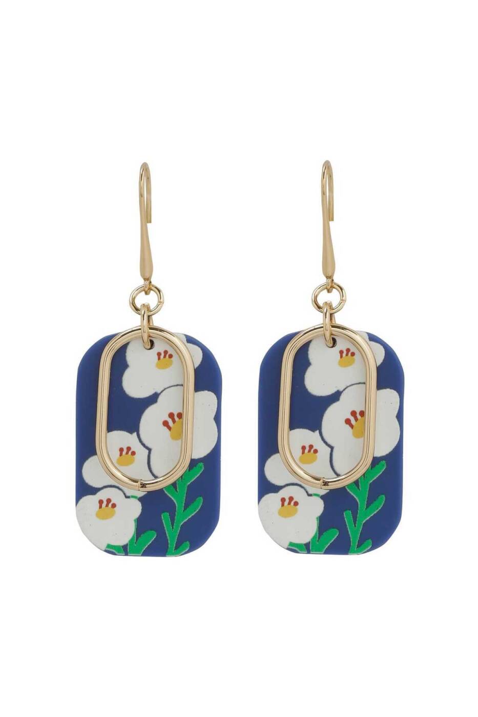 Flower Patterned Women s Earrings Original - 1