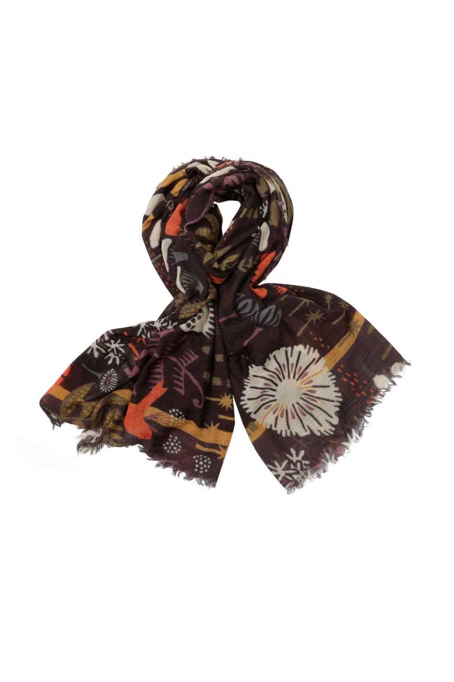  Floral Patterned Shawl Original - 1