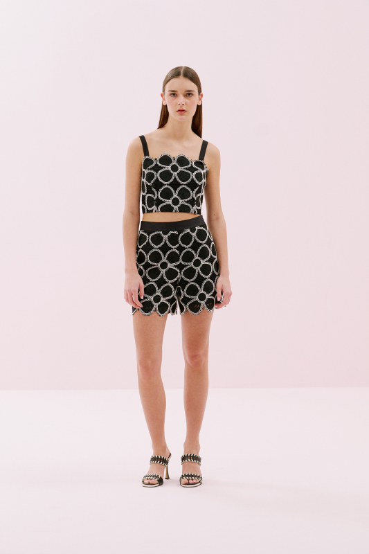 Çiçek Motifli Askılı Büstiyer Standart Renk - 3