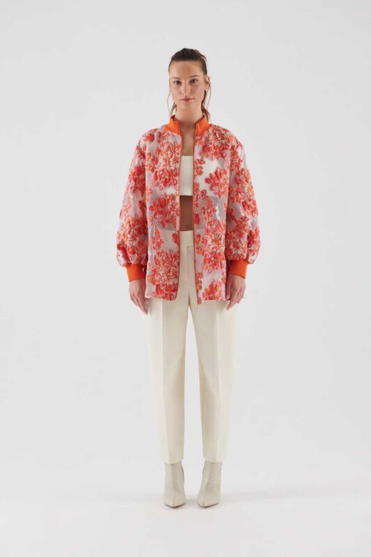  Çiçekli Transparan Kap Standart Renk - 4