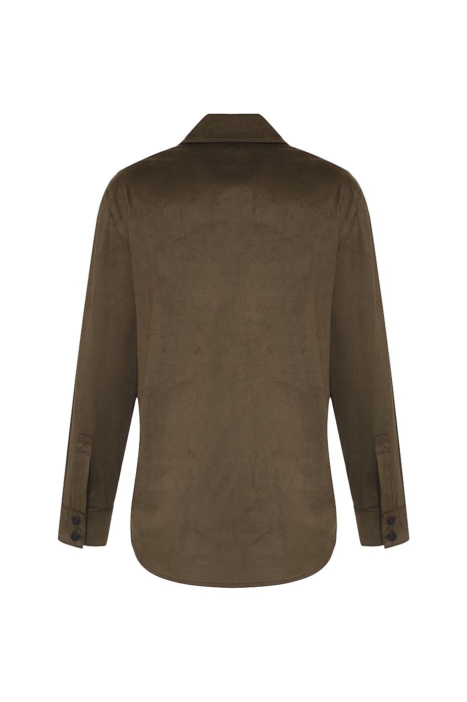 Çift Cepli Beli Kuşaklı Ceket Haki - 5