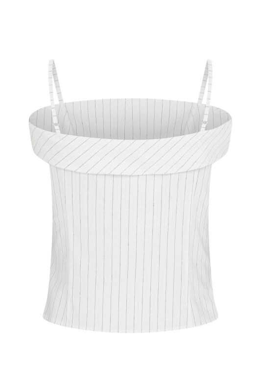 Çizgi Desenli Askılı Büstiyer Kemik - 5