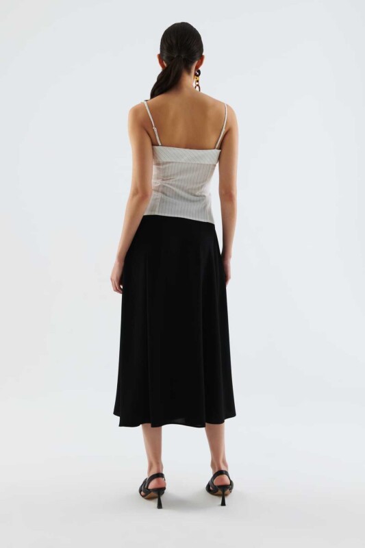 Çizgi Desenli Askılı Büstiyer Kemik - 2