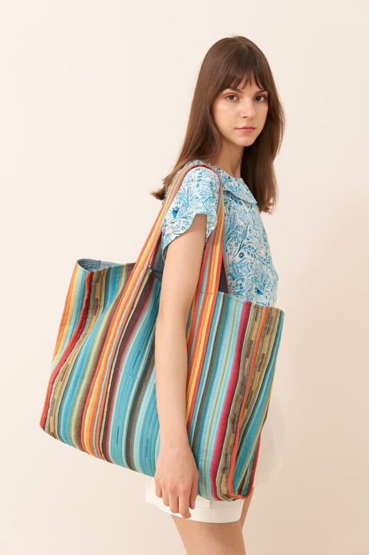 Stripe Patterned Bag Original - 3