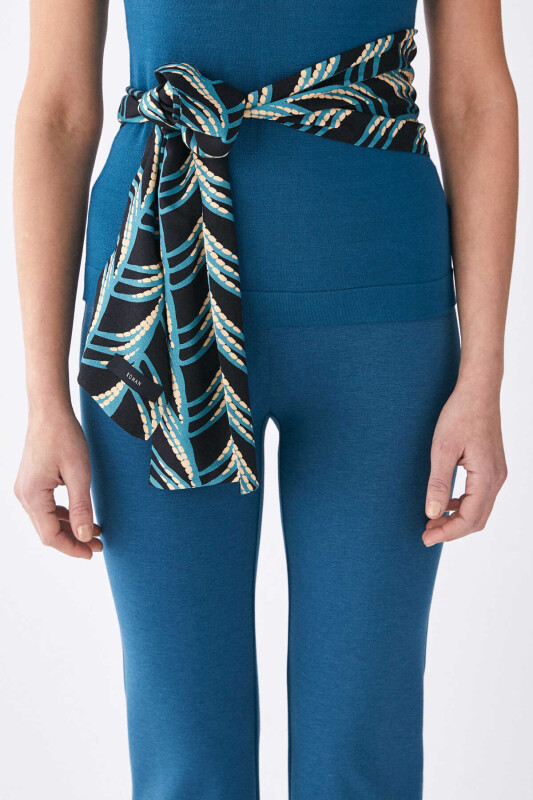  Çizgi Detaylı Kadın Kuşak Standart Renk - 2