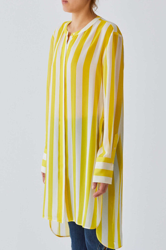 Çizgili Tunik Sarı - 3