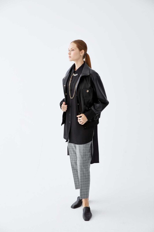  Crepe Tunic Black - 3