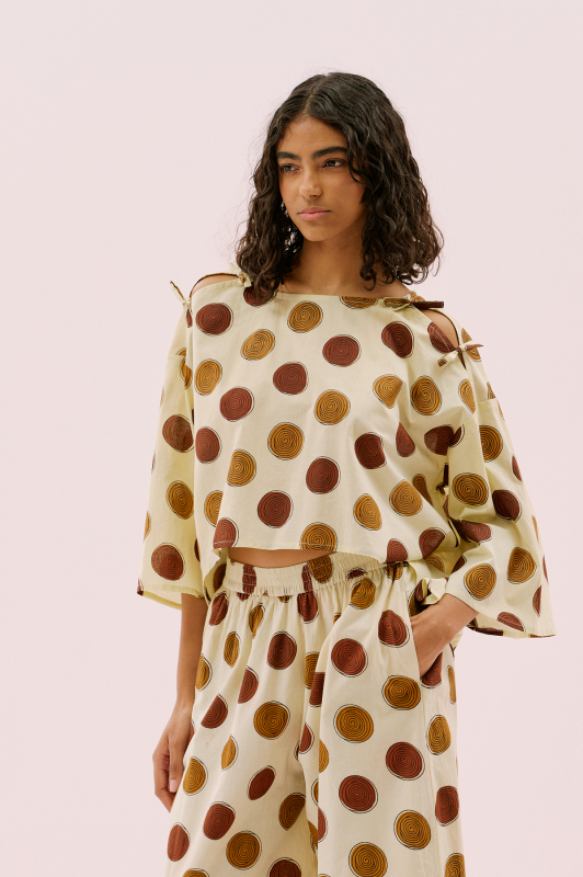 Cut Out Omuz Detaylı Bluz Standart Renk - 1