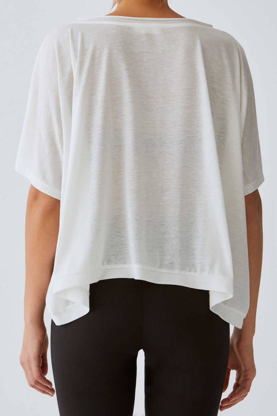 Daire Desenli T-shirt Standart Renk - 2