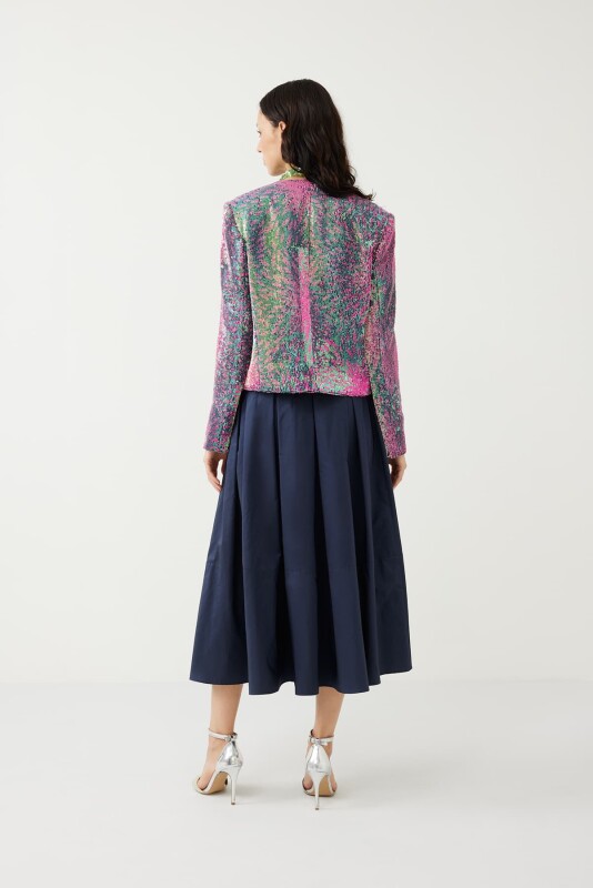  Sequined Collarless Jacket Original - Roman (1)