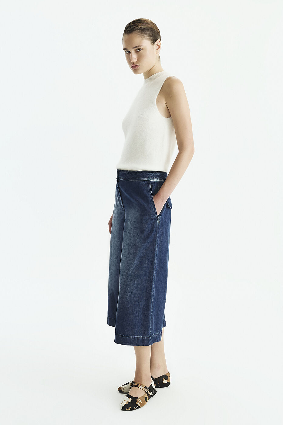 Denim Bermuda Lacivert - 3
