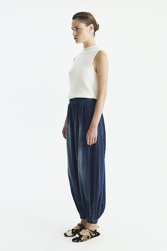 Denim Şalvar Lacivert - 3