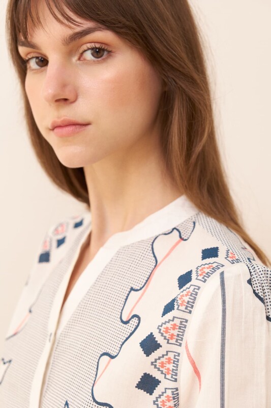 Desenli Gömlek Standart Renk - 4