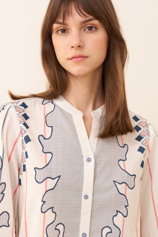 Desenli Gömlek Standart Renk - 3