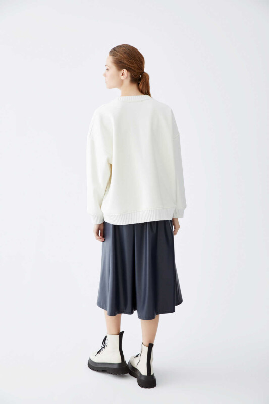 Desenli Kadın Sweatshirt Standart Renk - 2