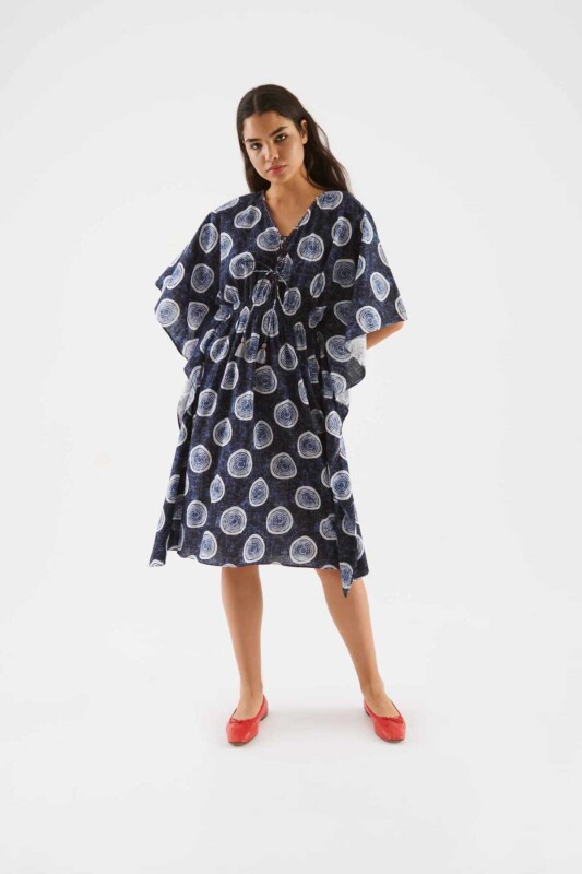 Desenli Kimono Standart Renk - 1